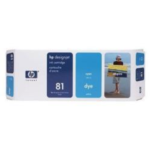 HP 81 - 680 ml - ciano - originale - cartuccia d'inchiostro - per DesignJet 5000, 5000ps, 5000ps uv, 5000uv, 5500, 5500 uv, 5500mfp, 5500ps, 5500ps uv